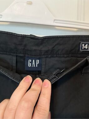 GAP Black High-Rise Straight Pants